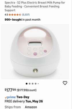 Spectra S2 Plus Premier Electric Breast Pump